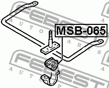 Guma stabilizatora FEBEST MSB-065