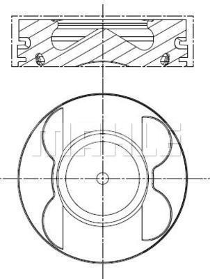 Tłok MAHLE 001 PI 00107 000