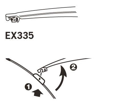 Pióro wycieraczki TRICO EX335