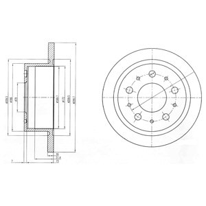 Tarcza hamulcowa DELPHI BG4062