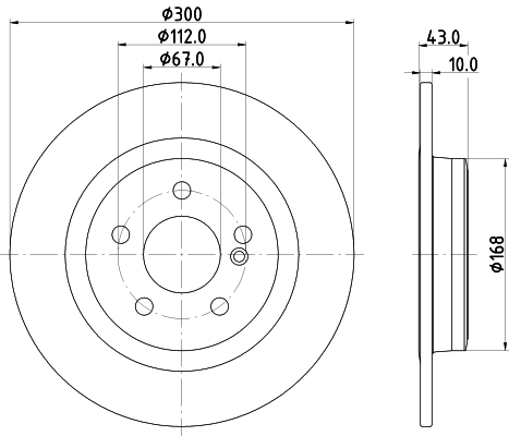 Tarcza hamulcowa HELLA PAGID 8DD 355 122-871