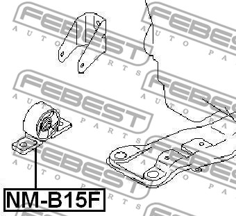 Poduszka silnika FEBEST NM-B15F