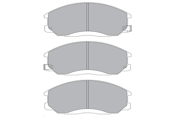 Klocki hamulcowe KAVO PARTS KBP-3019