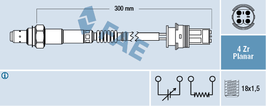 Sonda lambda FAE 77252