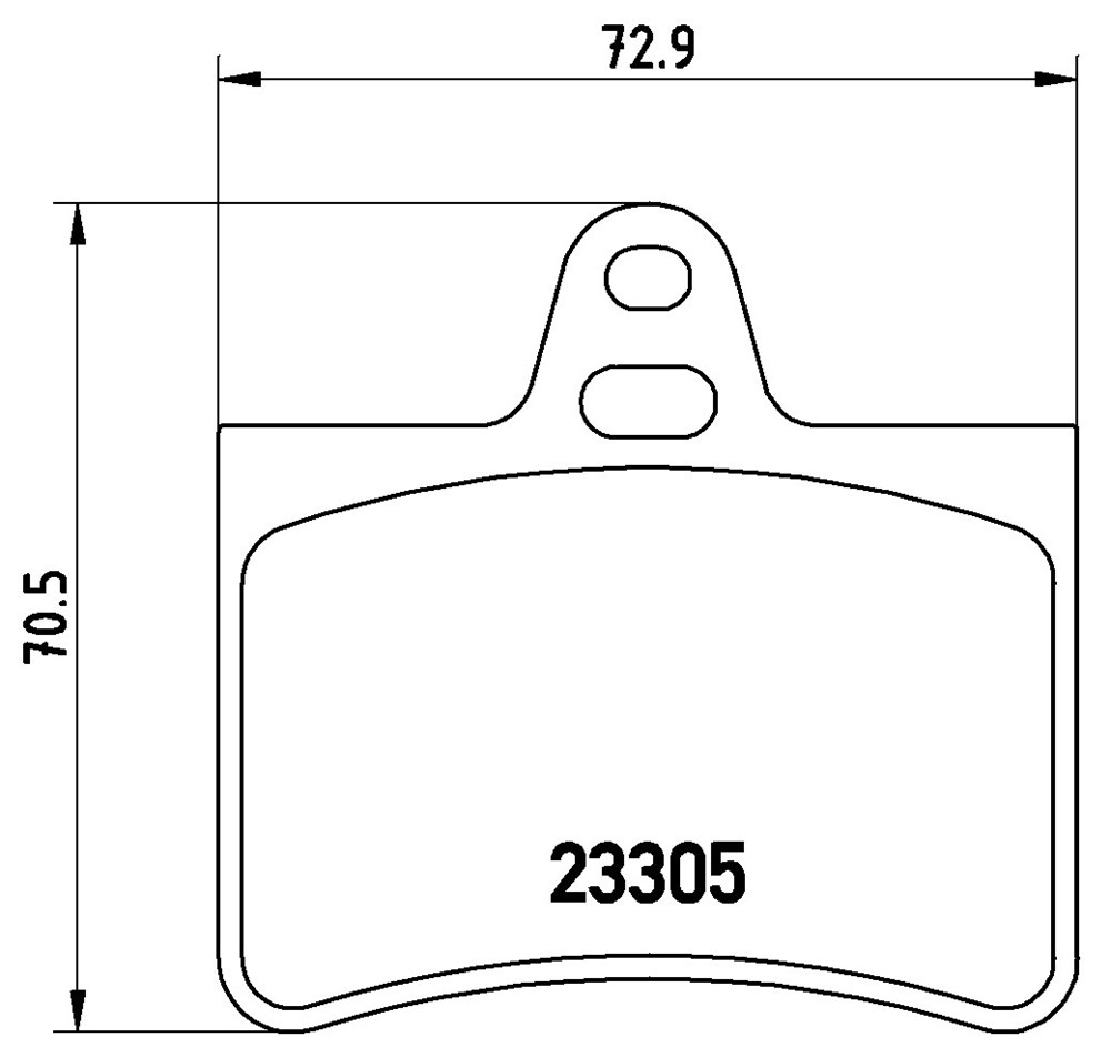 Klocki hamulcowe BREMBO P 61 073