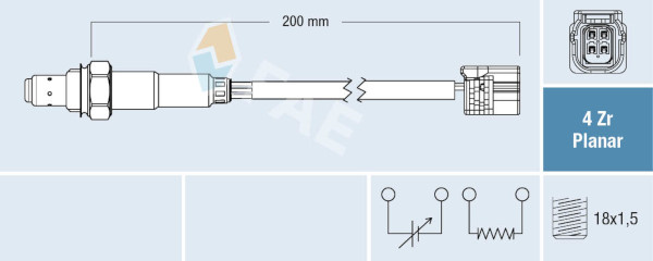 Sonda lambda FAE 77786