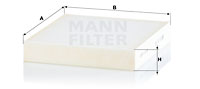 Filtr kabinowy MANN-FILTER CU 22 034