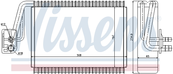 Parownik klimatyzacji NISSENS 92174