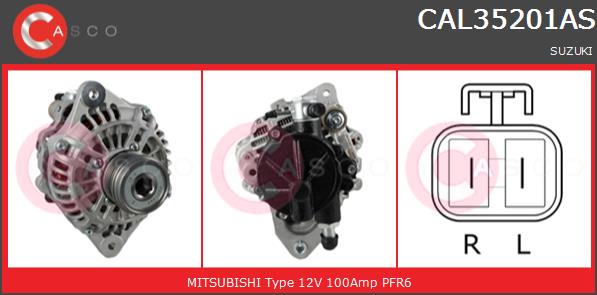 Alternator CASCO CAL35201AS