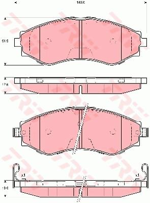 Klocki hamulcowe TRW GDB3345