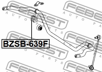 Guma stabilizatora FEBEST BZSB-639F