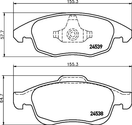 Klocki hamulcowe HELLA 8DB 355 013-341
