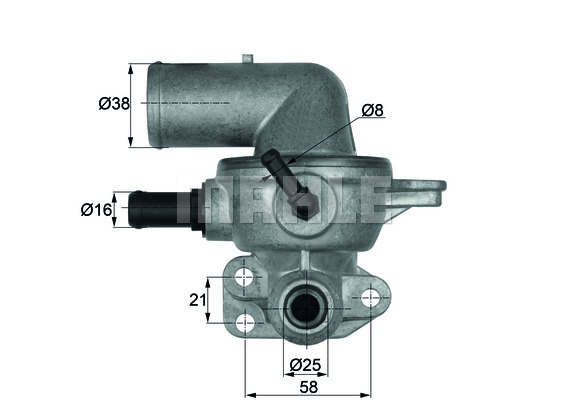 Termostat MAHLE TI 133 88D
