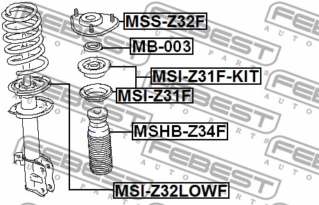 Sprężyna talerzowa FEBEST MSI-Z31F
