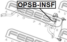 Guma stabilizatora FEBEST OPSB-INSF