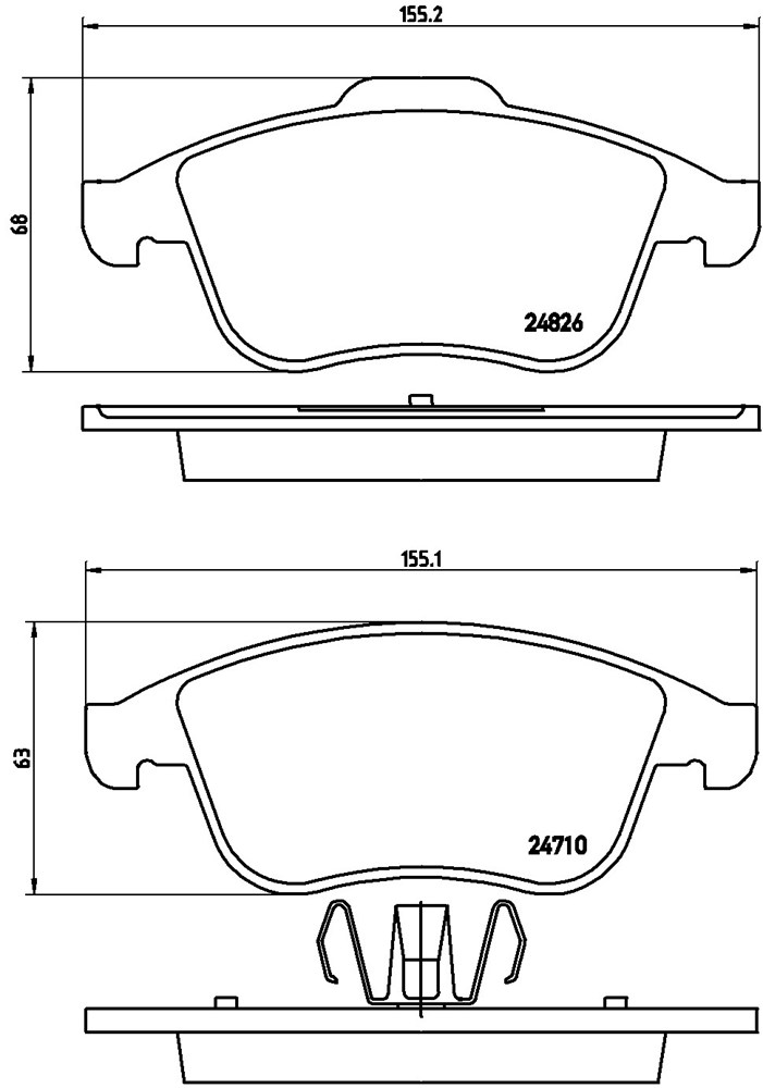 Klocki hamulcowe BREMBO P 68 047