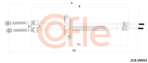 Linka dźwigni zmiany biegów COFLE 2CB.VK014