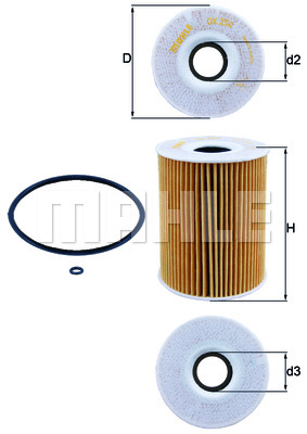 Filtr oleju KNECHT OX 254D1