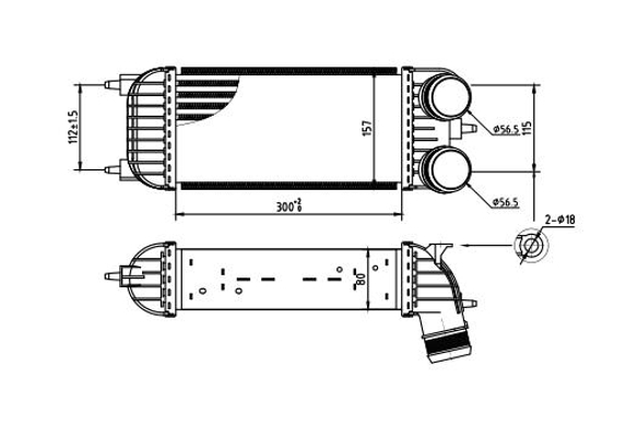 Chłodnica powietrza intercooler HART 636 910