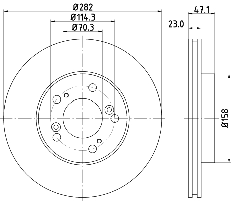 Tarcza hamulcowa HELLA 8DD 355 107-131