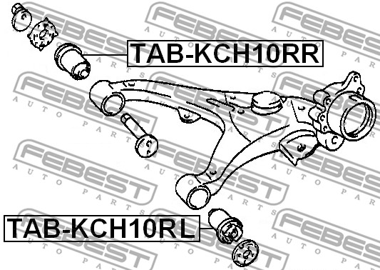 Tuleja wahacza FEBEST TAB-KCH10RL