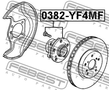 Piasta koła FEBEST 0382-YF4MF