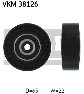 Rolka prowadząca paska osprzętu SKF VKM 38126