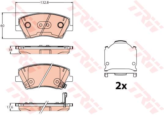 Klocki hamulcowe TRW GDB2203