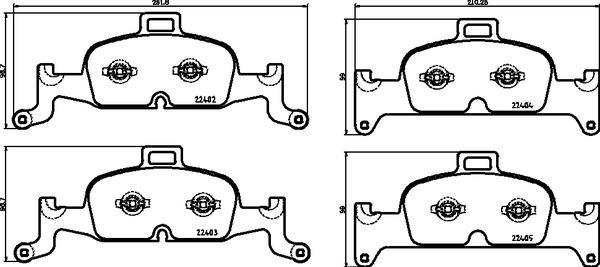 Klocki hamulcowe BREMBO P 85 164X