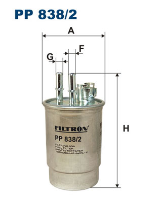 Filtr paliwa FILTRON PP838/2