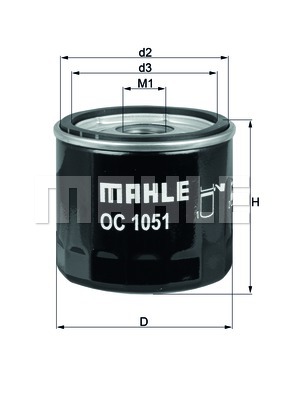 Filtr oleju MAHLE OC 1051
