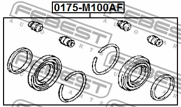Zestaw naprawczy zacisku FEBEST 0175-M100AF