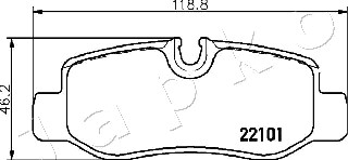 Klocki hamulcowe JAPKO 510528