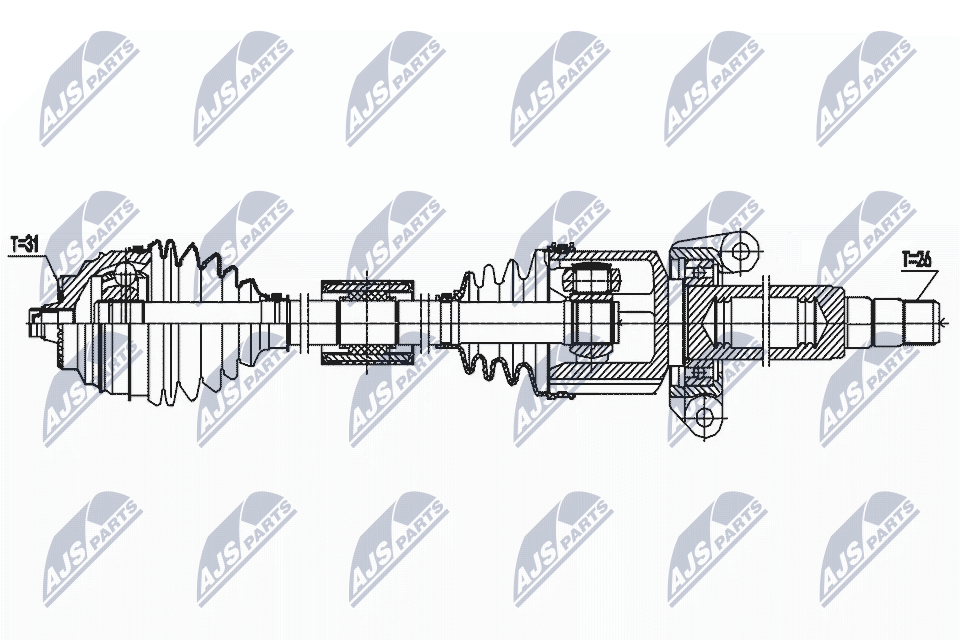 Wał napędowy NTY NPW-BM-188