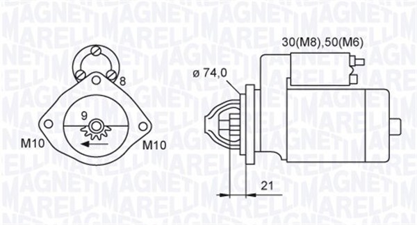 Rozrusznik MAGNETI MARELLI 063721406010
