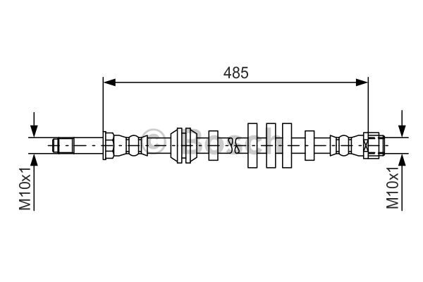 Przewód hamulcowy elastyczny BOSCH 1 987 481 568