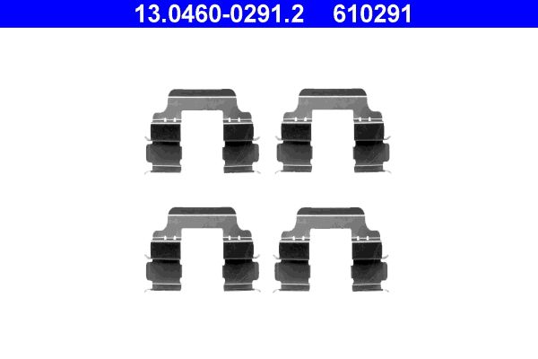 Zestaw akcesoriów montażowych  klocków hamulcowych ATE 13.0460-0291.2
