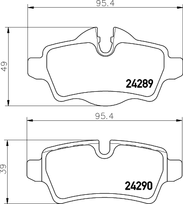 Klocki hamulcowe HELLA 8DB 355 031-791