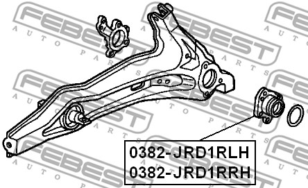 Piasta koła FEBEST 0382-JRD1RLH