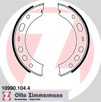 Zestaw szczęk hamulcowych ZIMMERMANN 10990.104.4