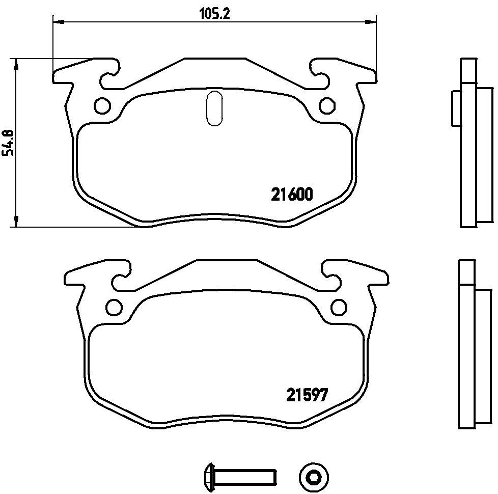 Klocki hamulcowe BREMBO P 68 018