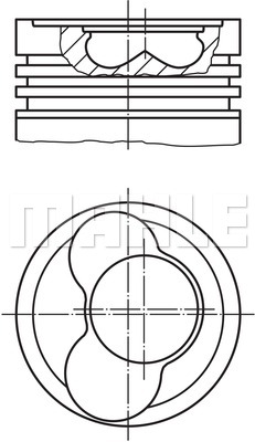 Tłok MAHLE 030 59 12