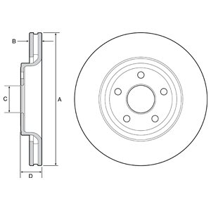 Tarcza hamulcowa DELPHI BG9121C