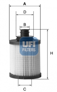 Filtr oleju UFI 25.127.00
