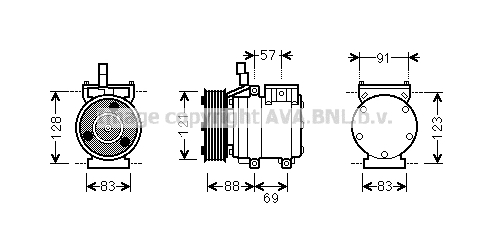 Kompresor klimatyzacji AVA QUALITY COOLING HYAK258