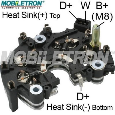 Mostek prostowniczy alternatora MOBILETRON RB-122H