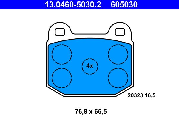Klocki hamulcowe ATE 13.0460-5030.2