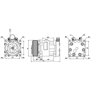 Kompresor klimatyzacji HC-CARGO 241403