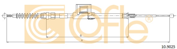Linka hamulca ręcznego COFLE 10.9025