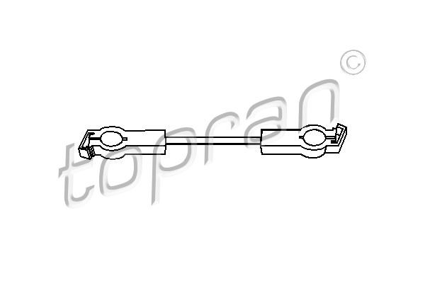 Cięgno drążka zmiany biegów TOPRAN 102 640